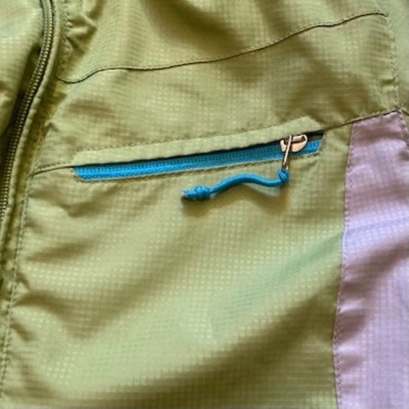 Free Country Windbreaker Rain Jacket Light Green Gray Small - Picture 6 of 9